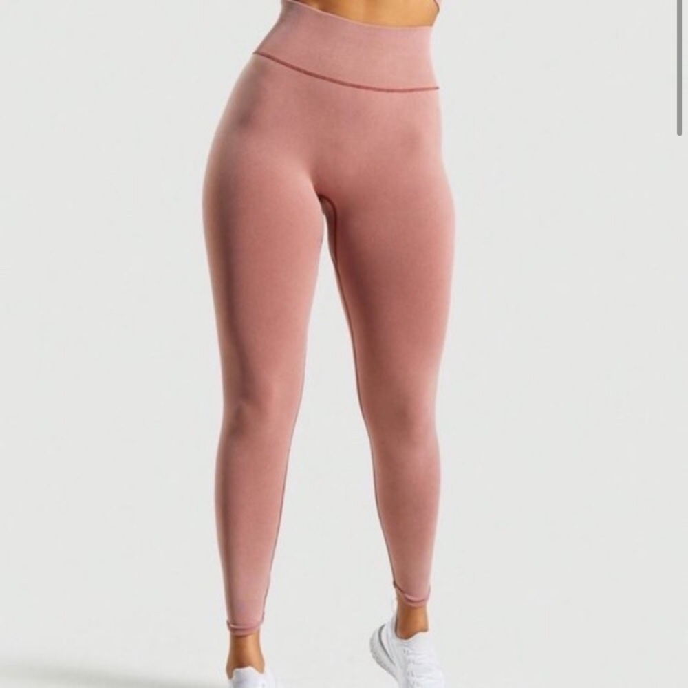 Gymshark Athleisure Workout Yoga Pilates Soft Sculpting Pink Studio Legging M - Picture 2 of 9